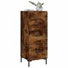 vidaXL Buffet Ch&ecirc;ne fum&eacute; 34,5x34x90 cm Bois d'ing&eacute;nierie