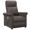 vidaXL Fauteuil de massage &eacute;lectrique Marron Similicuir