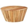 vidaXL Table basse &Oslash;65x31 cm Bois d'acacia solide