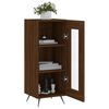 vidaXL Buffet Ch&ecirc;ne marron 34,5x34x90 cm Bois d'ing&eacute;nierie