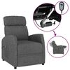 vidaXL Fauteuil inclinable &eacute;lectrique Gris fonc&eacute; Tissu