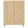 vidaXL Buffet haut Ch&ecirc;ne sonoma 69,5x34x180 cm Bois d'ing&eacute;nierie