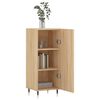 vidaXL Buffet Chêne sonoma 34,5x34x90 cm Bois d'ingénierie