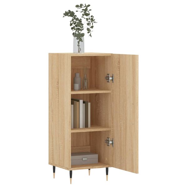 vidaXL Buffet Chêne sonoma 34,5x34x90 cm Bois d'ingénierie