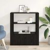 vidaXL Buffet Ch&ecirc;ne noir 30 x 80 x 90 cm Bois d'ing&eacute;nierie