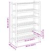 vidaXL Rack &agrave; chaussures avec &eacute;tag&egrave;re Naturel 68 x 28 x 96 cm Bambou