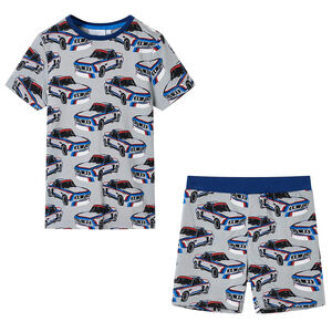 Pyjamas &agrave; manches courtes pour enfants gris 104