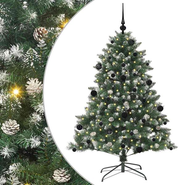 vidaXL Sapin de No&euml;l artificiel Vert 150 cm PVC, plastique et acier