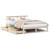vidaXL Cadre de lit avec tiroirs sans matelas 120x200 cm
