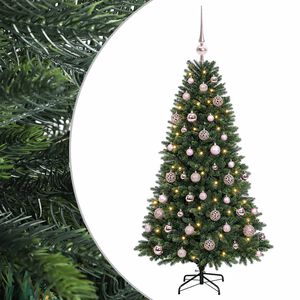 vidaXL Arbre de No&euml;l Artificiel avec Boule 120 cm 150 LED Blanc chaud