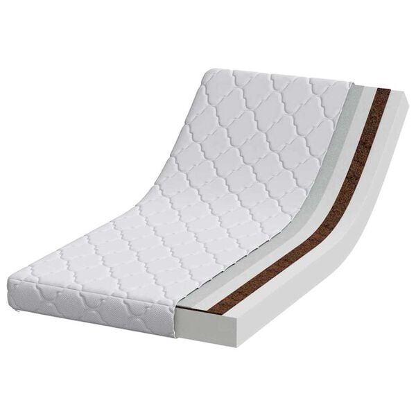 vidaXL Matelas Blanc 60 x 120 cm Mousse PU