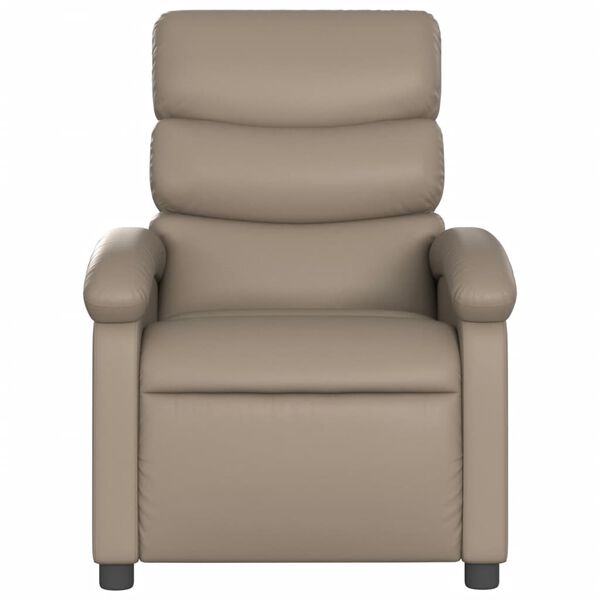 vidaXL Fauteuil inclinable Cappuccino Similicuir