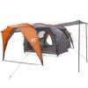 vidaXL Tente tunnel 6 personne Gris et orange