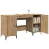 vidaXL Bureau Ch&ecirc;ne artisan 140 x 50 x 75 cm Bois d'ing&eacute;nierie