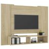 vidaXL Meuble TV mural Ch&ecirc;ne Sonoma 120x23,5x90 cm Bois d&rsquo;ing&eacute;nierie