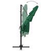 vidaXL Parasol de jardin à 4 niveaux avec mât en aluminium vert