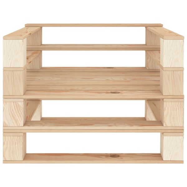 vidaXL Fauteuil palette de jardin Bois