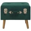 vidaXL Tabourets de rangement lot de 3 Vert Velours