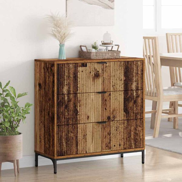 vidaXL Buffet Bois ancien 79,5 x 33 x 82 cm Bois d'ingénierie