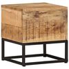 vidaXL Table d'appoint 30x30x33 cm Bois de manguier brut