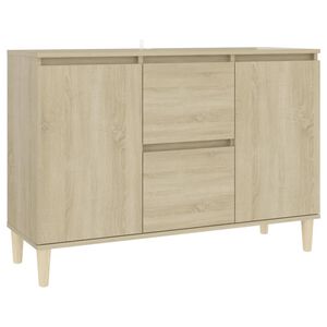 vidaXL Buffet ch&ecirc;ne sonoma 101x35x70 cm bois d'ing&eacute;nierie