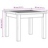 vidaXL Table basse Acacia clair 45 x 45 x 36 cm Bois d'Acacia Massif