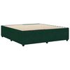 vidaXL Cadre de lit sans matelas vert fonc&eacute; 180x200 cm velours