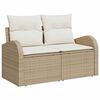 vidaXL Ensemble de canap&eacute; de jardin avec coussin 8 pcs beige et cr&egrave;me