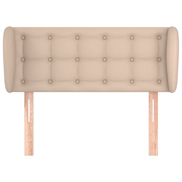 vidaXL T&ecirc;te de lit avec oreilles Cappuccino 93x23x78/88 cm Similicuir