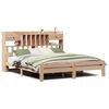 vidaXL Lit biblioth&egrave;que sans matelas cire marron 150x200 cm pin massif