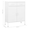 vidaXL Armoire de rangement Blanc 80x35x101,5 cm Acier