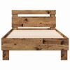 vidaXL Cadre de lit Bois ancien 193 x 95 x 88 cm Bois d'ing&eacute;nierie