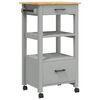 vidaXL Chariot de cuisine MONZA 48x40x88,5 cm bois massif de pin