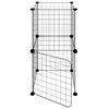 vidaXL Cage animaux de compagnie à 8 panneaux et porte Noir 35x35 cm