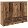 vidaXL Haut Armoire avec tiroir 3 pcs Bois Ancien Bois d'ing&eacute;nierie