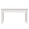 vidaXL Banc de jardin blanc 80x44x45 cm bois massif de pin
