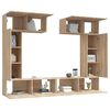 vidaXL Ensemble de meubles TV 6 pcs Ch&ecirc;ne sonoma Bois d'ing&eacute;nierie