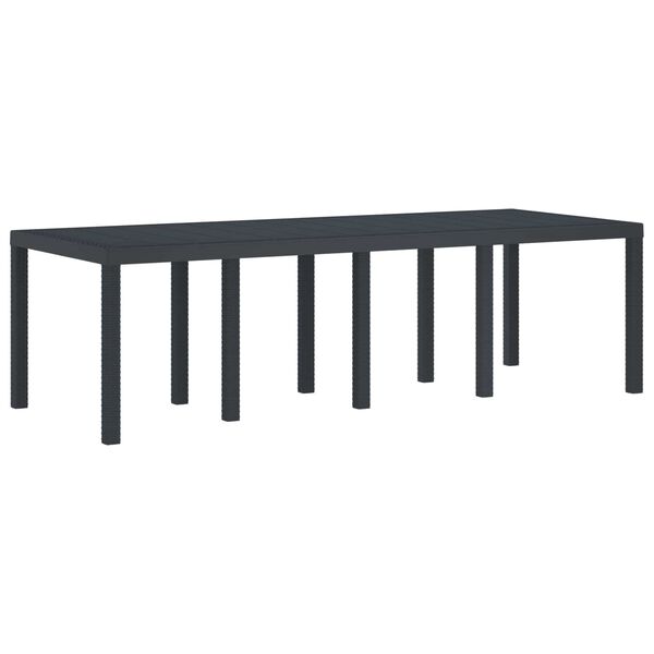 vidaXL Ensemble de salle &agrave; manger pour jardin 9 pcs Anthracite