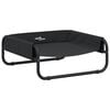 vidaXL Lit sur&eacute;lev&eacute; pour chien anthracite tissu Oxford et acier