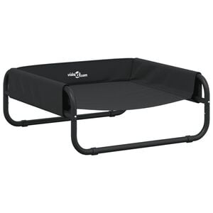 vidaXL Lit sur&eacute;lev&eacute; pour chien anthracite tissu Oxford et acier