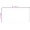 vidaXL Dosseret de cuisine Blanc 80x40 cm Verre trempé