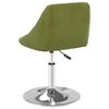 vidaXL Chaises pivotantes &agrave; manger lot de 2 vert clair velours