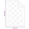 vidaXL Duvet d'&eacute;t&eacute; simple Blanc 220 x 135 x 3 cm Polyester