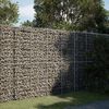 vidaXL Panier gabion avec couvercle 200x50x200 cm fer galvanisé