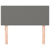 vidaXL T&ecirc;te de lit Gris fonc&eacute; 90x5x78/88 cm Tissu