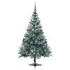 vidaXL Sapin de No&euml;l artificiel avec 150 LED Vert 150 cm PVC et Acier