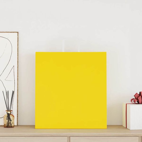 vidaXL Sacs en papier 250 pcs avec poign&eacute;es jaune 45x17x48 cm