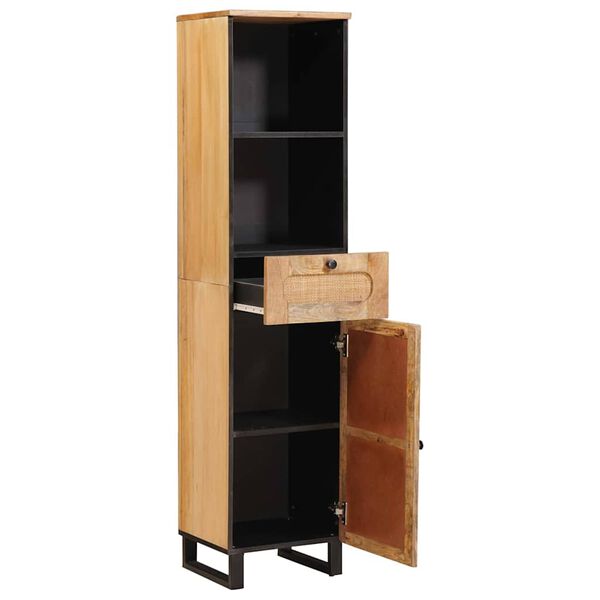 vidaXL Cabinet de salle de bain avec étagère Marron 38 x 33 x 160 cm