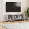 vidaXL Meuble TV Gris b&eacute;ton 100 x 35 x 35 cm Bois d'ing&eacute;nierie