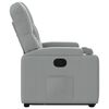 vidaXL Fauteuil inclinable Gris clair Tissu
